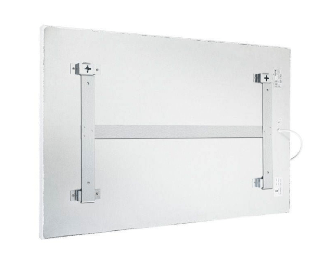 Ecosun Infrarood paneel 700 watt – Serie E – 60 x 120 cm achterkant ophangbeugel
