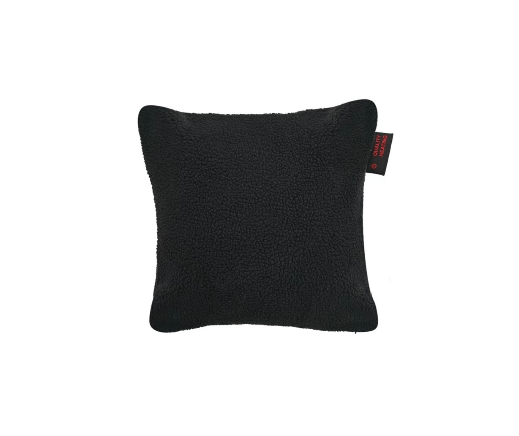 infrarood warmtekussen 40 x 40 zwart teddy