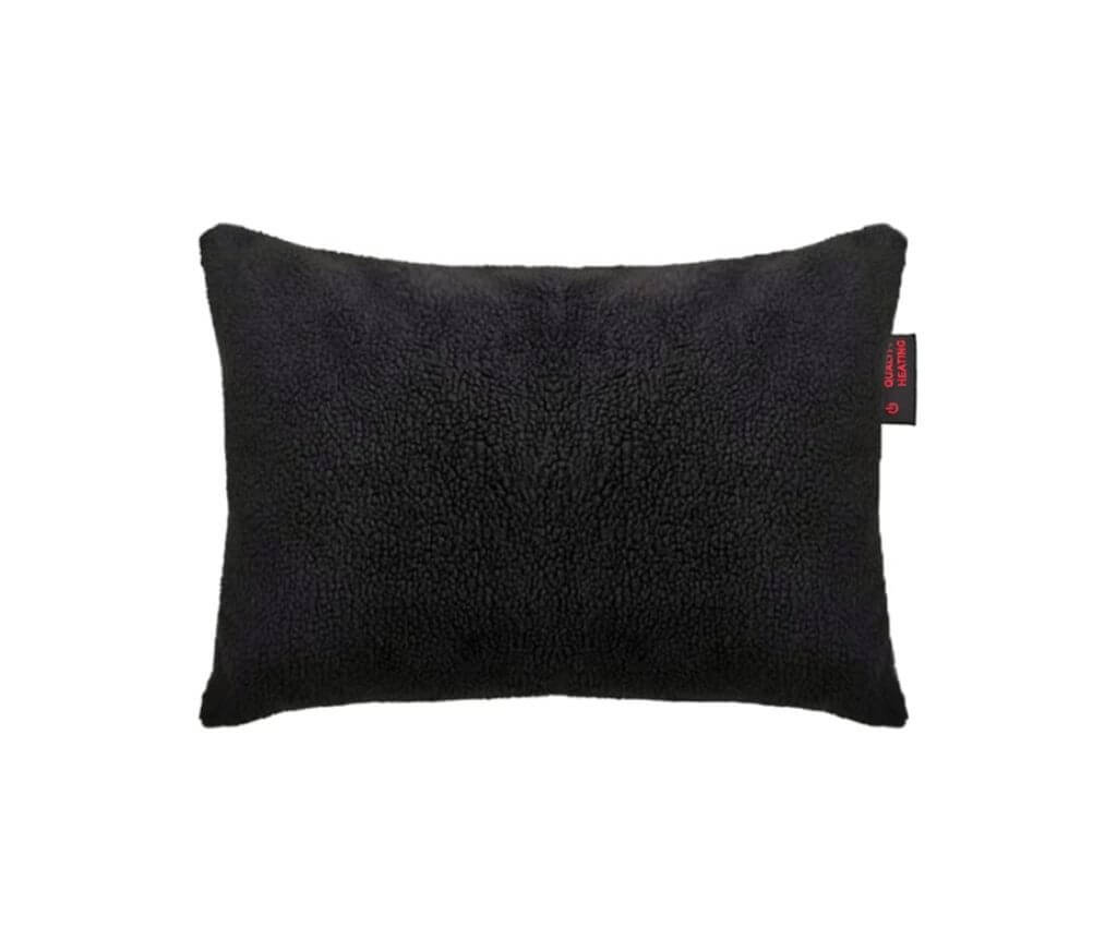 infrarood warmtekussen 45 x 65 zwart teddy