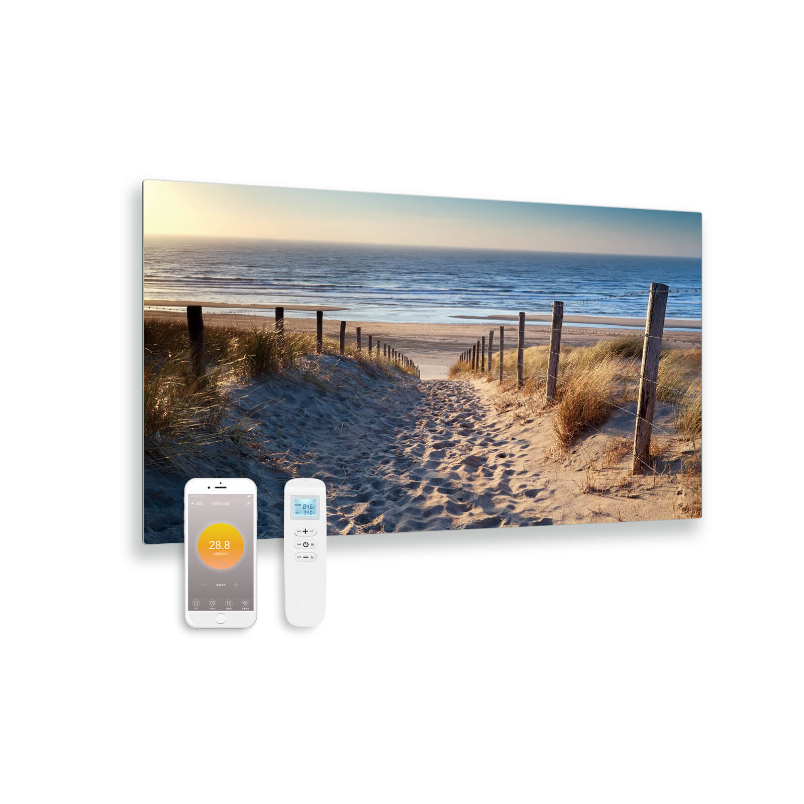 infraroodpaneel-bedrukt-glas-duinen-100x59cm-580w