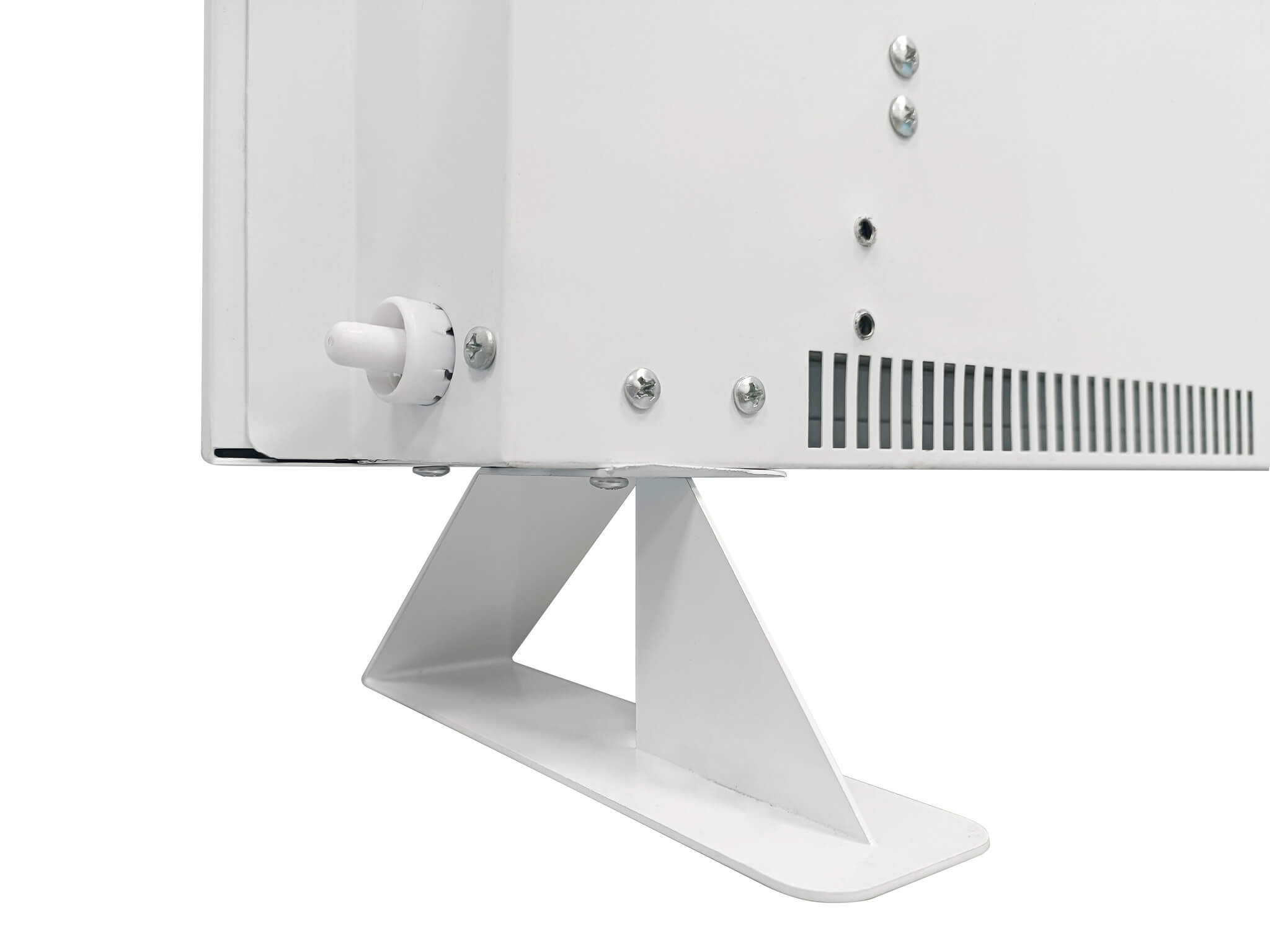 infraroodpaneel qh eco slim white met focus op voetsteunen