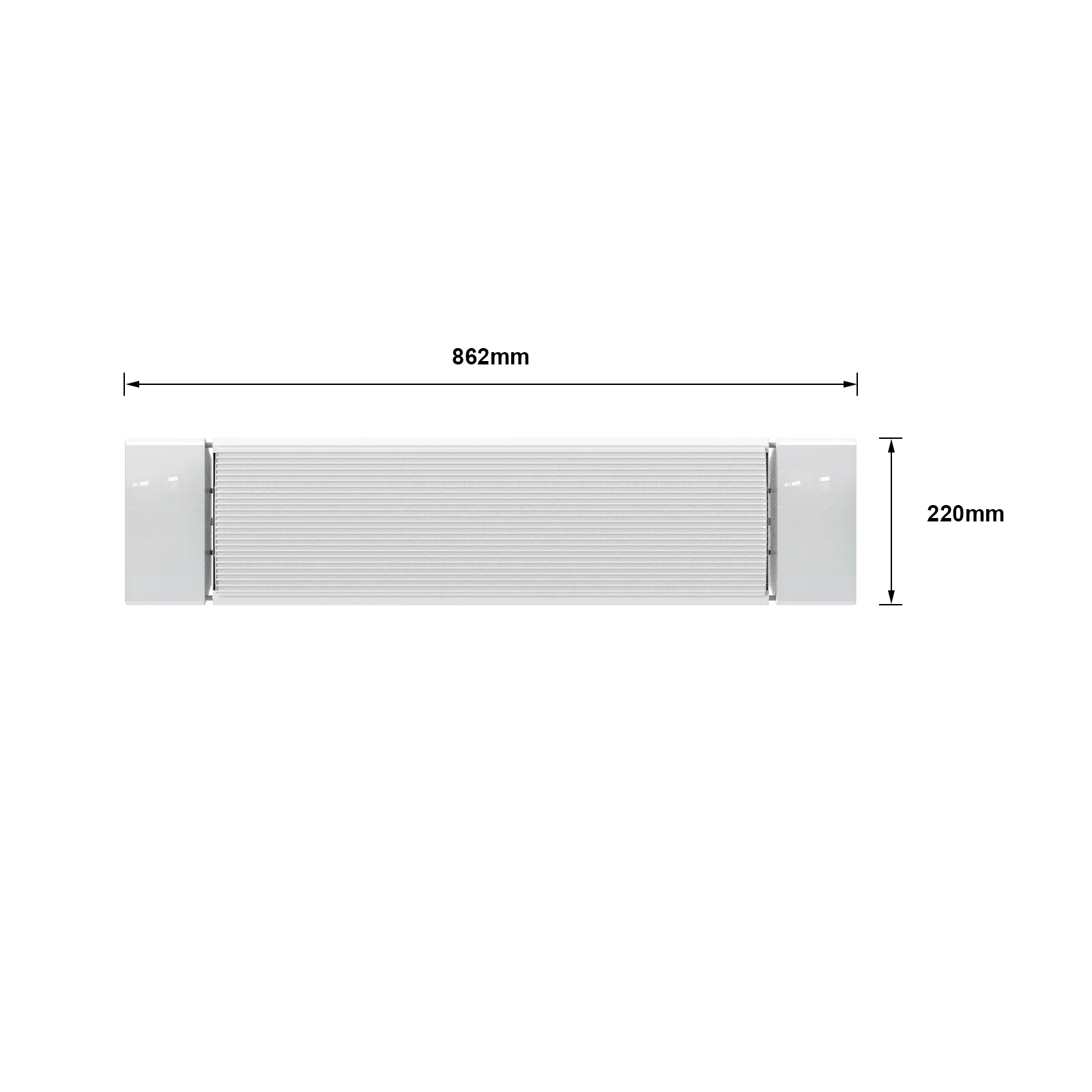 OstuniHeatbar-1000W-CG0606-L