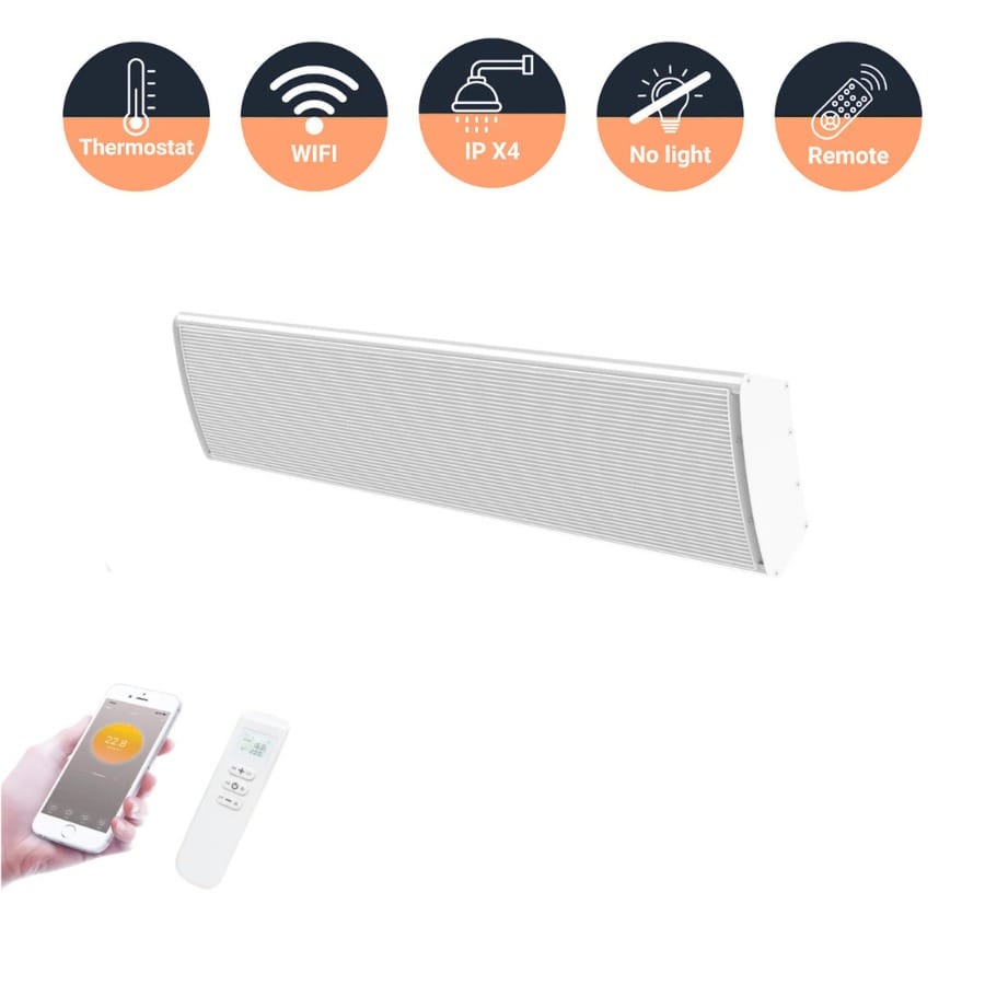 OstuniHeatbar-3000W-witmetwifienafstandsbediening