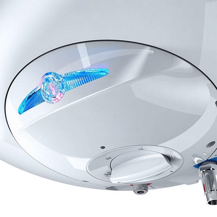 onderkant tesy met led indicator elektrische boiler bi-light